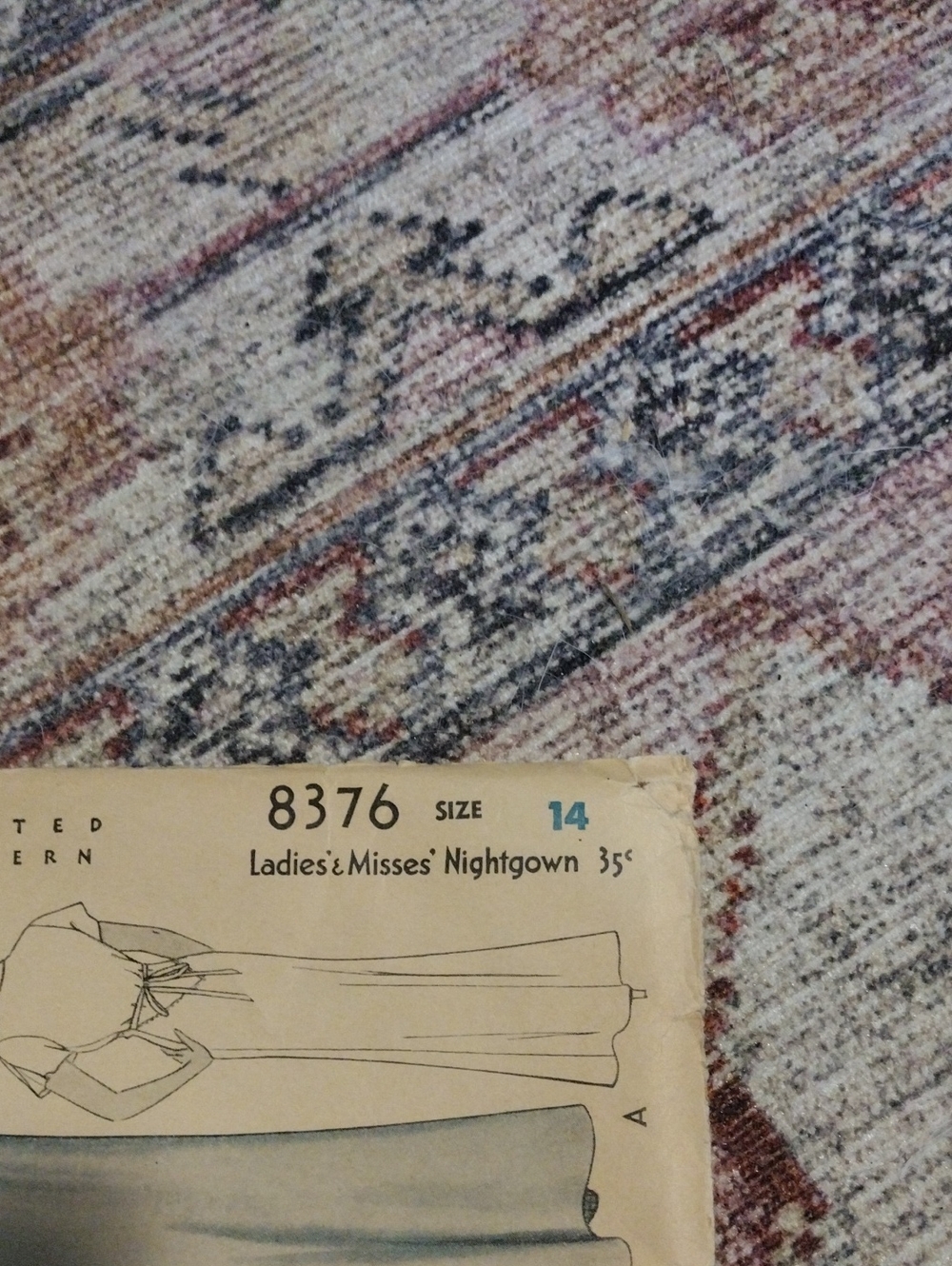 McCall Vintage Nightdress Sewing Pattern - Picture 4 of 4